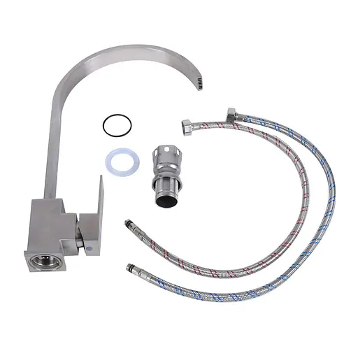 Смеситель для кухни Platinum 8112 HDF нержавеющая сталь - фото 2