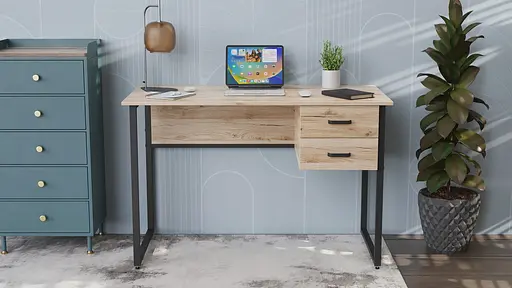 Компьютерный стол Гарри 75x120x70 белый ДСП Сосна Кембра 16мм FRD-101005 - фото 6