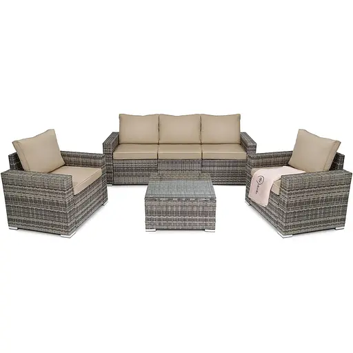 Комплект садовой мебели Di Volio Prato Светло-серый/коричневый