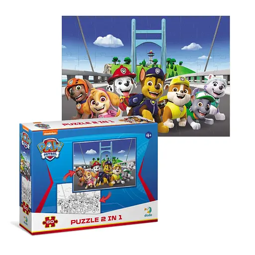 Дитячі Пазли 2 в 1 Paw Patrol Відчайдушна команда DoDo 200162 60 елементів - фото 2