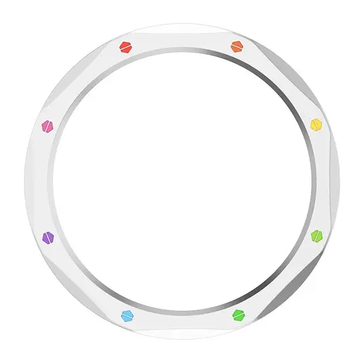 Безель металевий Sikai для смартгодинника Xiaomi Watch S3/S4 Silver-multicolor + захисне скло - фото 4
