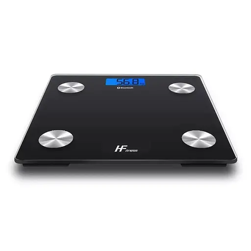 Весы для пола HFitness 8028-B 180 кг Bluetooth IBM Цифровые умные весы для веса тела Черный - фото 2