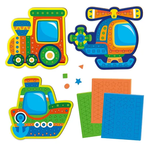 Набір для творчості "Транспорт" VT4511-10 м'яка мозаїка - фото 2