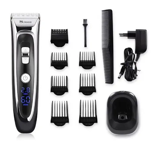 Машинка для стрижки волосся Surker RFC-688B із LCD дисплеєм