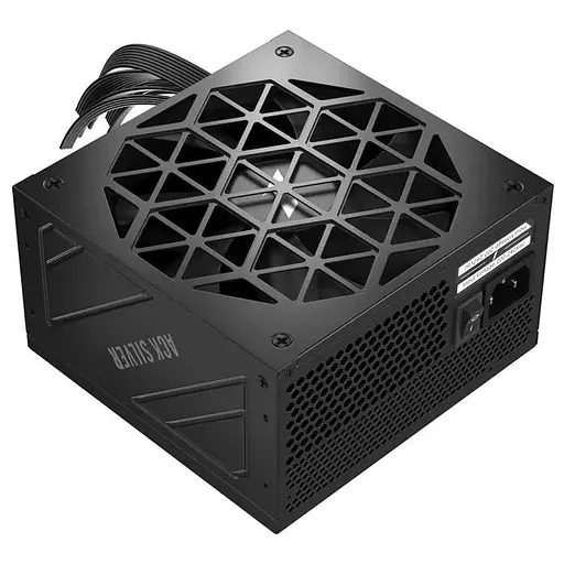 Блок живлення 850 Вт, 1stPlayer ACK сріблястий HA-850BA7, чорний, 80+ сріблястий, Active PFC, 14 см, 2xMolex/4xSATA/2x6+2-pin - фото 1