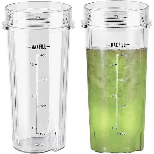 Запасні частини для чашок 470 мл для змішувачів Ninja 700W Slim Mixer Smoothie Maker Змінні стаканчики об'ємом 470 мл