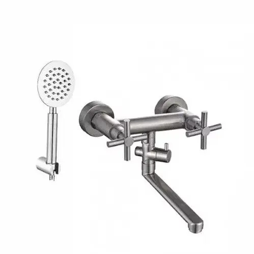 Змішувач для ванни Wezer VAL6-10 сатин Хром матовый - фото 2