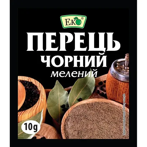 Перець чорний Еко мелений 10 г (1934) - фото 1