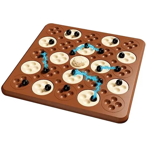Настольная интерактивная игра Ummi ME-194 Magnetic Chess Game 5 in a Row Brown - фото 1