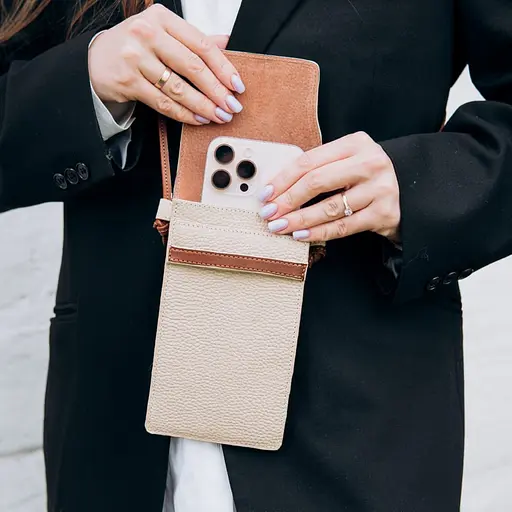 Мини сумка чехол для телефона Grande Pelle 18.5х10.5х3.5 см sum0028482 - фото 5