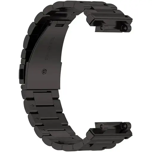 Ремешок DK для Xiaomi Amazfit T-Rex 2 (A2169) Metal Fitlink Steel Band (black) - фото 2