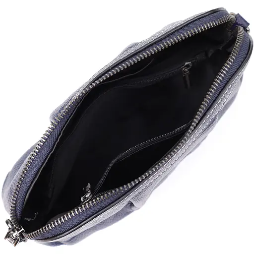 Женская кожаная сумка Vintage с эффектной драпировкой 23х15х7 см sum0027532 - фото 7