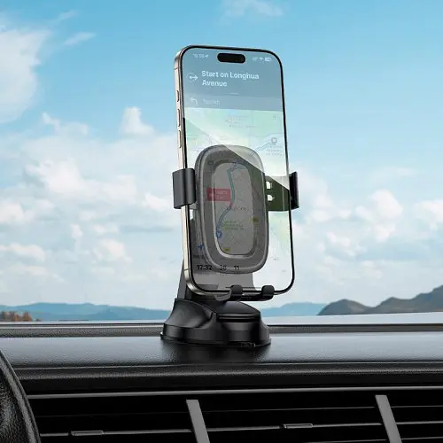 Автодержатель Borofone BH130 Follower gravity car holdercenter console черный - фото 2