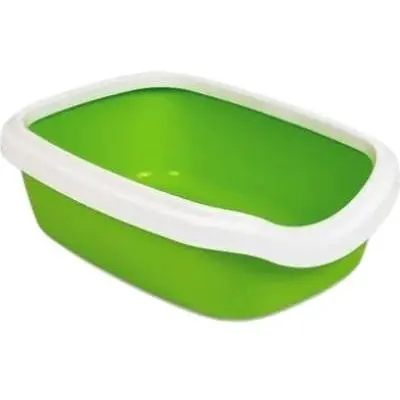 Туалет Природа Comfort M для кошек 41х30х13.5 см (зеленый) - фото 1