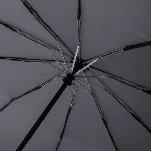 Зонтик Yiwu HP-23-8G автоматический складной 116 см с деревянной ручкой серый - фото 7
