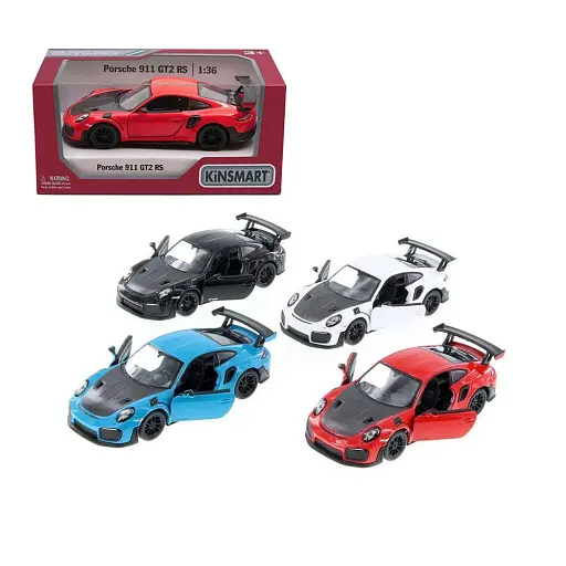 Металева інерційна легкова модель Porsche 911 GT2 RS 5", відкриваються двері (В асортименті) - фото 4