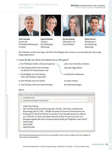 Schritte international Neu 2-6 (A1/2-B1) im Beruf mit Audios online - фото 5