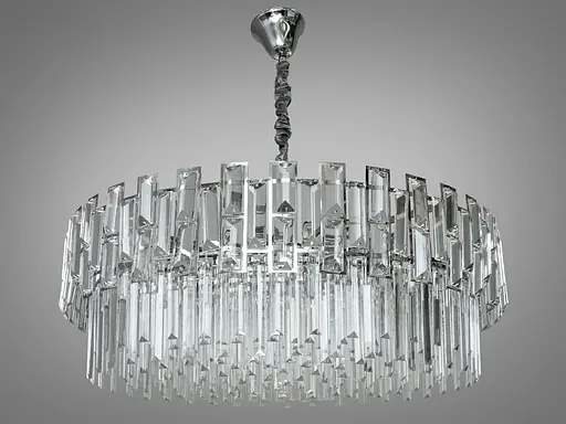 Захоплююча, елітна кришталева люстра на 16 ламп, колір- хром - фото 2