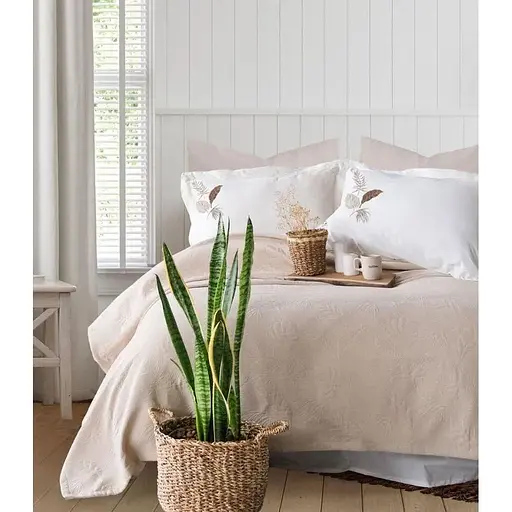 Літня постільна білизна Palm Bej з покривалом 220*240 см Moss Home pbe0051398 - фото 1