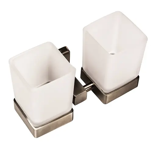 Склянка подвійна Globus Lux SQ 9428 хром матовий - фото 2