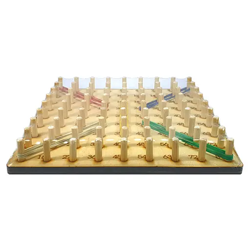 Детская развивающая игрушка "Математический геоборд" Атлас AS-7135 дерево - фото 2