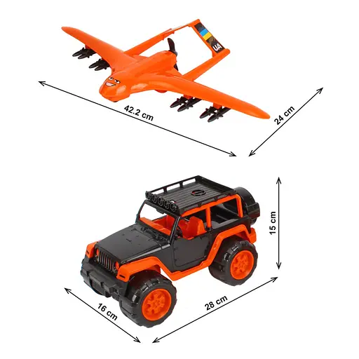 Набор транспорта Внедорожник и Беспилотник ТехноК, 0853 - фото 2