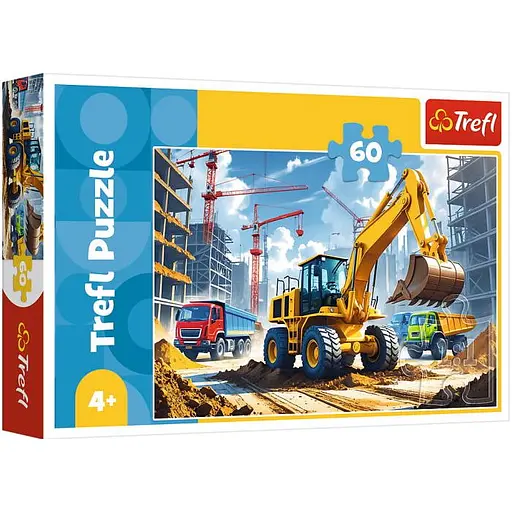 Пазл Trefl Экскаватор-погрузчик трактор 60 эл. (17406)