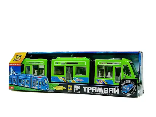Трамвай АвтоЭксперт, звук на украинском языке, песни, правила движения, дверцы, 1:16 (В ассортименте) - фото 2