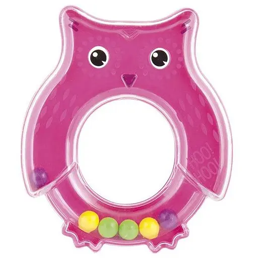  Погремушка Canpol babies Сова розовая (2/187_pin)