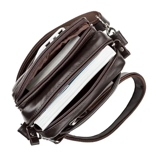 Сумка чоловіча SHVIGEL 16х18х8 см sum0027439 - фото 9