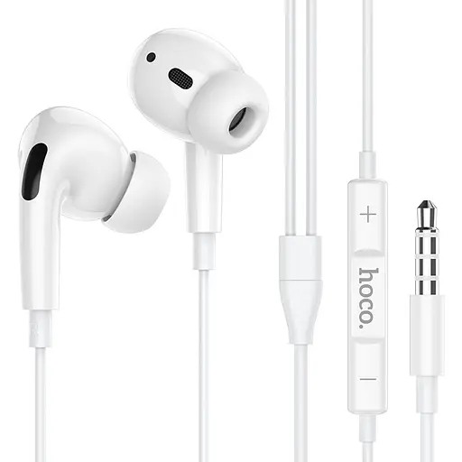 Дротові навушники Hoco M1 Pro, 3.5mm, 1.2m, Білий - фото 2