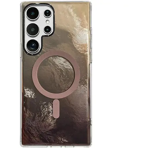 Чехол TPU Shiny Mountain (MagFit) для Samsung Galaxy S25 Ultra Chocolate