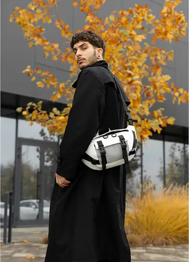 Велика чоловіча поясна сумка бананка Sambag 38х21 см sum0027303 - фото 14