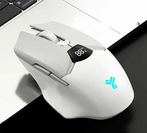 Мишка Бездротова Ігрова SX01 600 мАг Bluetooth DPI для Пк і ноутбуків Біла  - фото 4