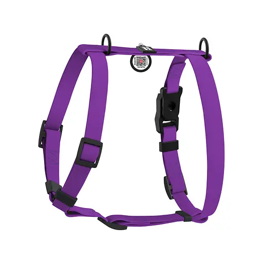 Шлея для собак водостійка анатомічна Н-подібна Waudog Magnet з QR-паспортом магнітна пряжка-фастекс S Ш 15 мм А 28-42 см В