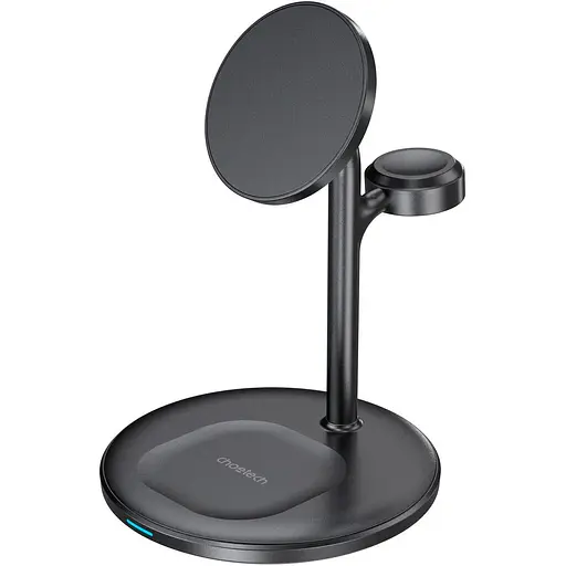 Бездротовий зарядний пристрій Choetech T585-F 3in1 Magnetic Wireless Charging Black [123385]