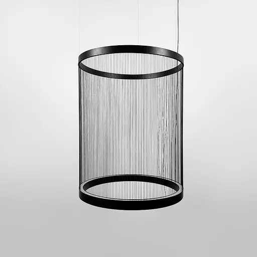 Мінімалістичний світильник у чорному корпусі 55х70 см | Арт. NFL 003-550*730 BK+BK | Line F - фото 1