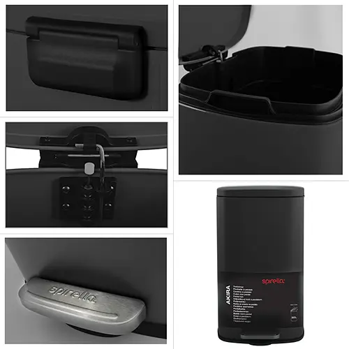 Відро для сміття з педаллю Spirella AKIRA 30 л (10.21568) - фото 4