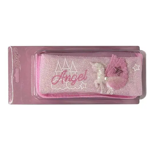 Пенал-косметичка Единорог-крылья, 2 молнии, 6x30 см (в ассортименте)