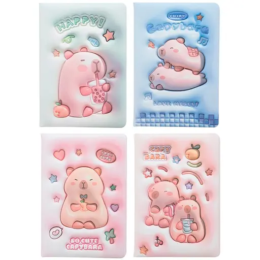 Блокнот ZiBi Kids Line Capybara 14.5х21 см, 80 аркушів, обкладинка Soft PU в асортименті (ZB.700001)