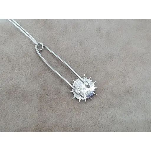 Срібна шпилька Ювелір Стандарт Сонечко з емаллю. 4193 Ж - фото 2