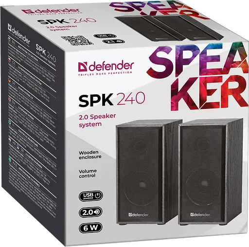 Акустична система DEFENDER SPK-240 black - фото 6