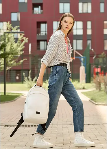 Рюкзак унисекс Sambag Zard LZN белый 46 х 28 х 13 см (25000008) - фото 4