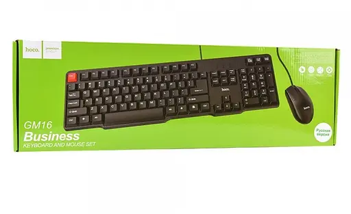 Игровая клавиатура с мышкой HOCO GM16 Черная - фото 1