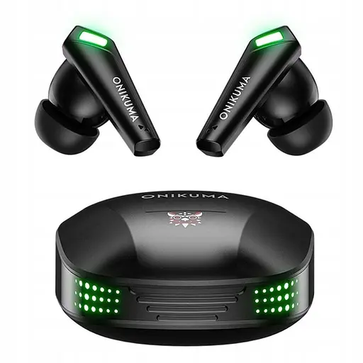 Геймерські Bluetooth навушники Onikuma T308 із зарядним кейсом Ігрова гарнітура Чорний - фото 4