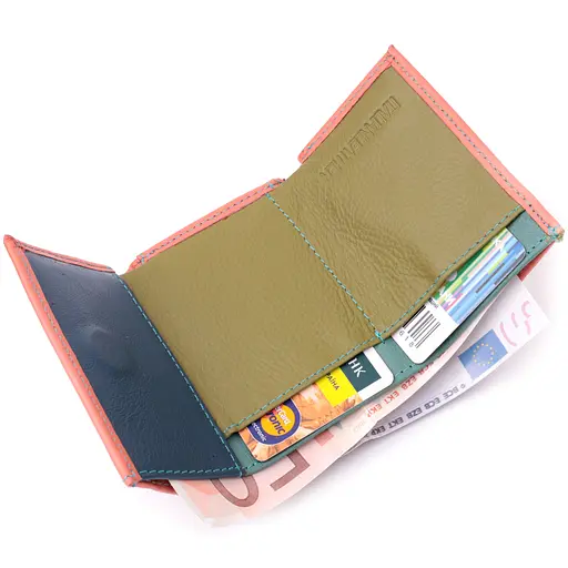 Кожаный женский кошелек ST Leather 9.5х8х2 см acs0028414 - фото 4