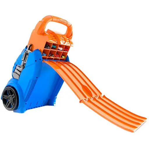 Портативный трек-контейнер Hot Wheels с 4 параллельными дорожками (HWCC14) - фото 5