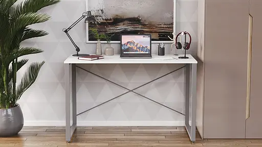 Письмовий стіл Ferrum-decor Серії Конект 75x120x60 сірий ДСП Біле 16мм (FRD-104213) - фото 6