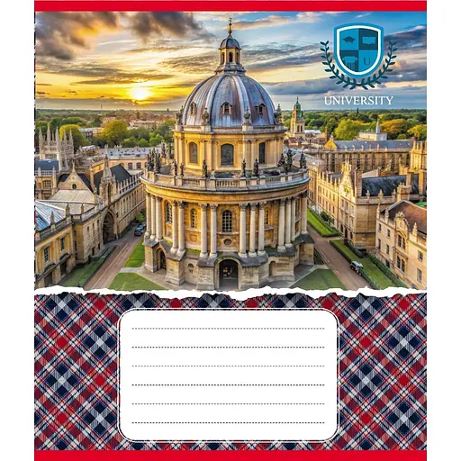 Зошит учнівський "Університети" 048-590258K-1 в клітинку, 48 аркушів