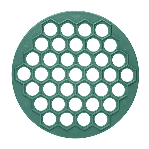 Пластикова пельменниця (форма для приготування пельменів) Ø26 см, Kitchette Зелений 84500 - фото 1